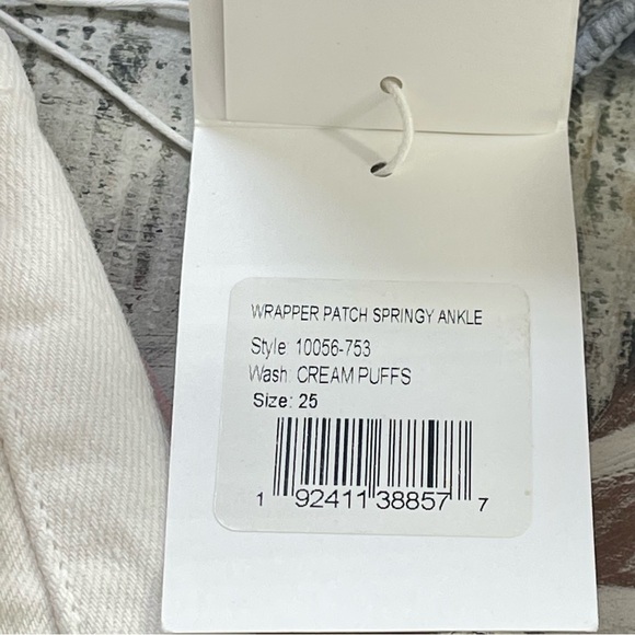 Mother Wrapper Patch Springy Ankle Cream Puffs Jean Size 25 - Picture 15 of 16